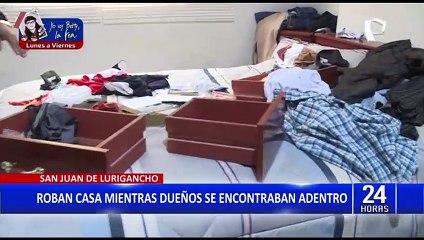 SJL: roban casa mientras familia se encontraba dentro y se llevan valor de 20 mil soles