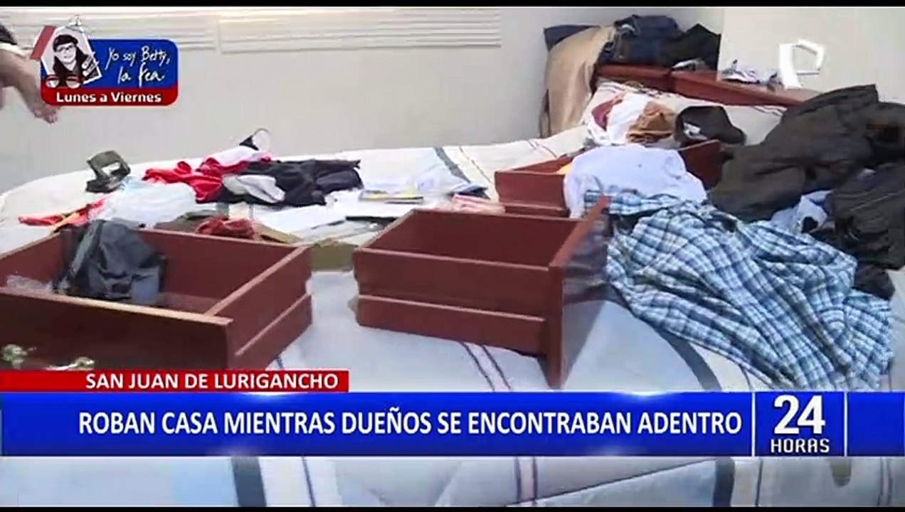 SJL: roban casa mientras familia se encontraba dentro y se llevan valor de 20 mil soles