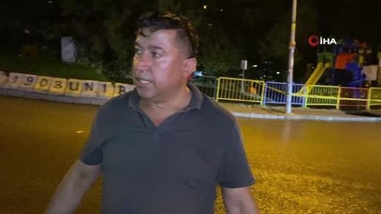 Kaldırımda yürürken hayatlarının şokunu yaşadılar