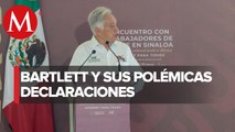 Bartlett llama “mugrosos” a trabajadores de la CFE frente al presidente López Obrador