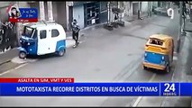 Mototaxi del terror: recorre distritos de SJM, VMT Y VES para robar a transeúntes