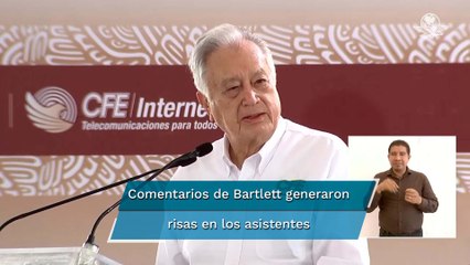 Manuel Bartlett bromea con trabajadores de la CFE; los llama “mugrosos” y “colados”