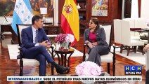 Presidenta Xiomara Castro discutió temas de interés nacional con mandatario español Pedro Sánchez