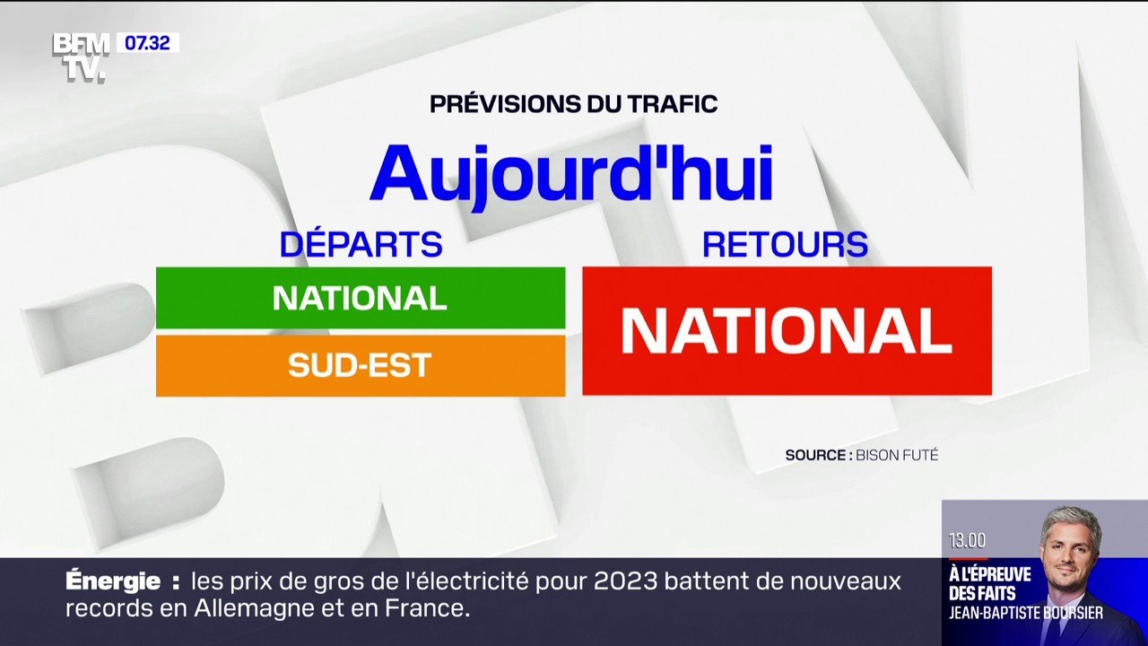 La route du retour classée rouge par Bison futé ce samedi, pour le dernier week-end avant la rentrée