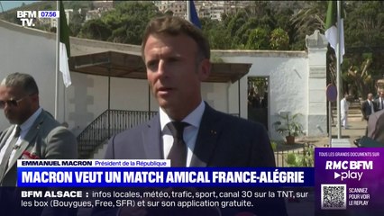 Emmanuel Macron veut un match amical de football France-Algérie