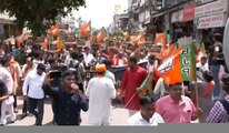 शराब नीति को लेकर केजरीवाल सरकार के खिलाफ फिर सड़कों पर उतरे BJP कार्यकर्ता