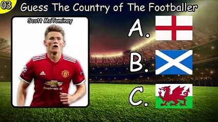 Can You Guess Footballer Country Quiz