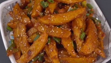 Download Video: Crispy Chilli Potato Restaurant Style - Dragon potato - Easy Veg snacks recipe - Dregan_potato recipe