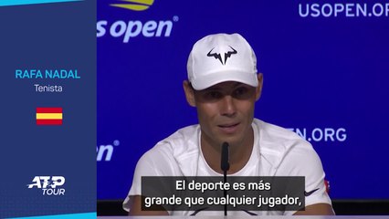De nuevo, para aplaudir: el discurso de Nadal sobre la ausencia de Djokovic en el US Open