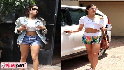 Janhvi Kapoor और Sara Ali Khan के Casual Look के दीवाने हुए Fans,ऐसे आईं नजर, Watch Video |FilmiBeat