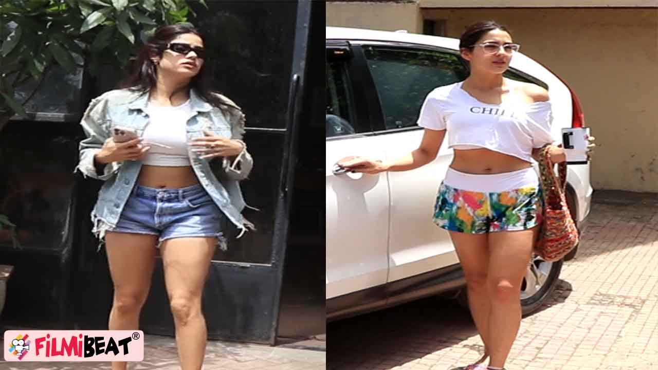 Janhvi Kapoor और Sara Ali Khan के Casual Look के दीवाने हुए Fans,ऐसे आईं नजर, Watch Video |FilmiBeat