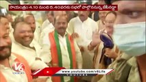 JP Nadda Arrived To Shamshabad , BJP Leaders Grand Welcome _ Hyderabad_| V6 News