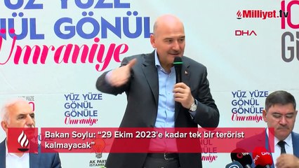 Bakan Soylu: 29 ekim 2023'e kadar tek bir terörist kalmayacak