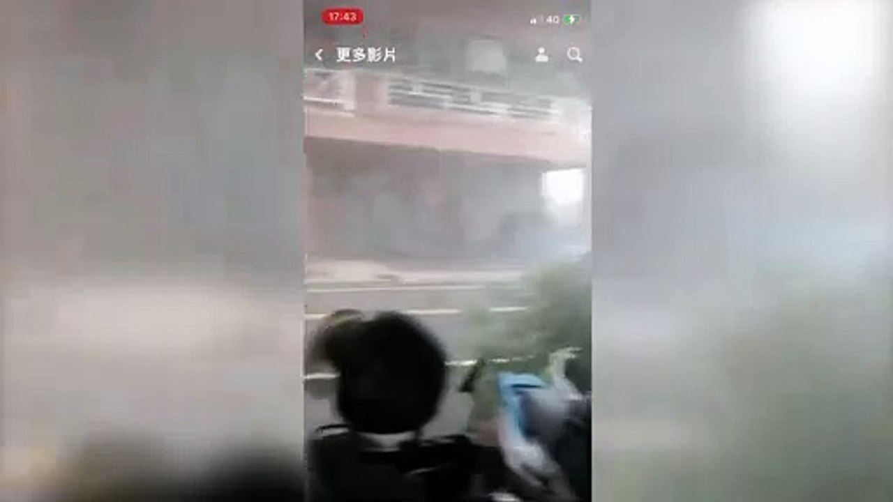 台中「冰雹雨開炸」 民眾急閃躲：夭壽