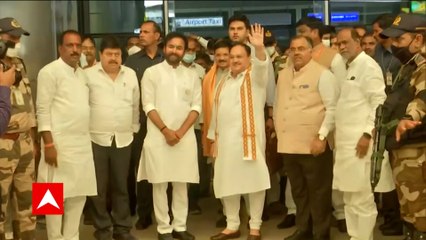 Former Cricketer Mithali Raj meets JP Nadda in Hyderabad. BJP