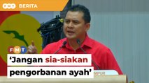 Bila Umno kalah PRU14, dia pertahan parti, jangan sia-sia pengorbanan ayah, kata anak Najib