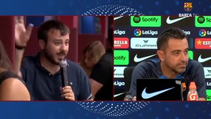 Rueda de prensa de Xavi Hernández, previa al Barcelona vs. Real Valladolid