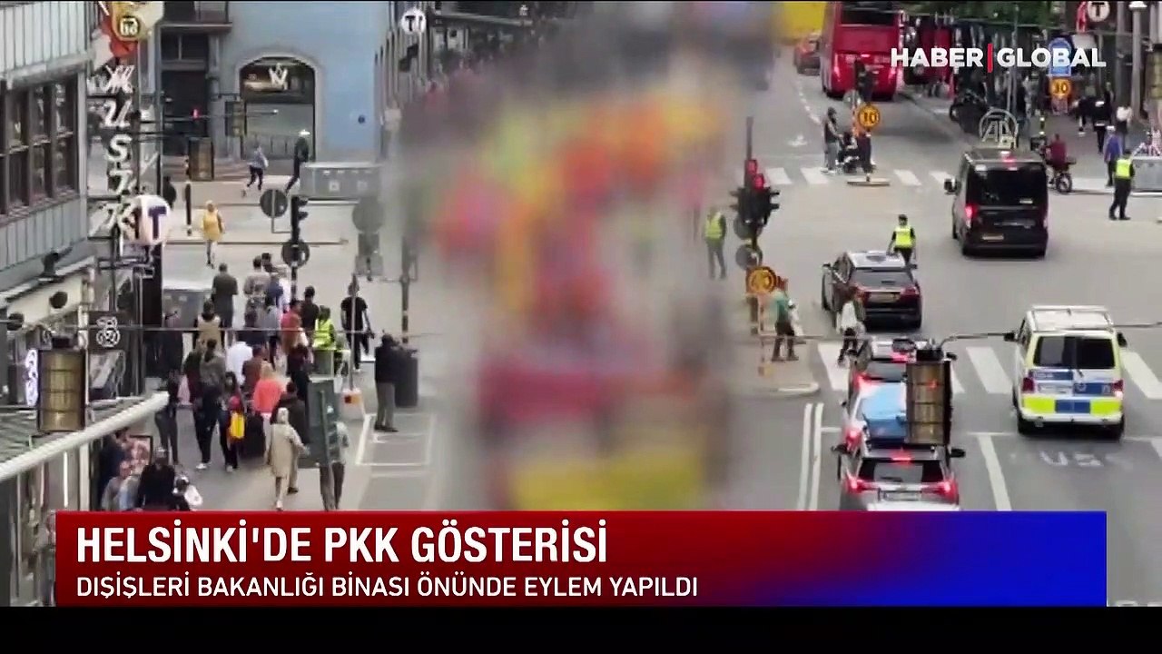 Finlandiya'da terör örgütü YPG/PKK yandaşları gösteri yaptı