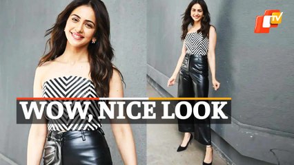Rakul Preet Stuns In Black & White Monochrome Fit