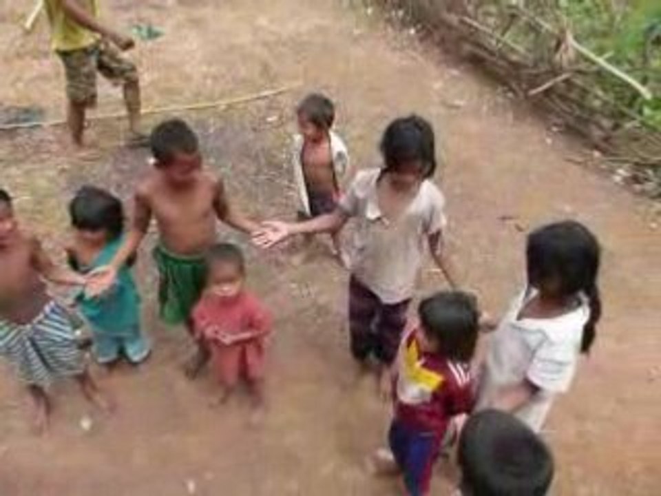 Jeu d enfants - Plateau des Bolovens - Laos