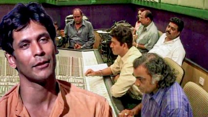 Song Recording Of "Dil Jo Na Keh Saka" | Aadesh Shrivastava, Milind Soman | Flashback Video