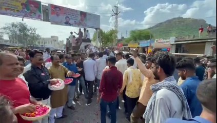 टोंक पहुंची कर्नल किरोड़ी सिंह बैंसला की अस्थि कलश यात्रा