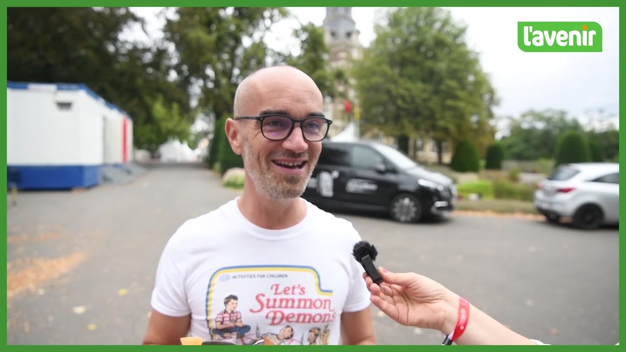 Interview au dessert avec Aldebert lors des Solidarités à Namur