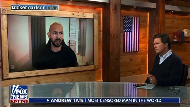 World most Censored man Andrew Tate with Tucker Carlson
