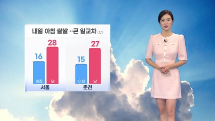 [날씨] 내일 아침 서울 16도·춘천 15도까지 뚝...일교차 ↑ / YTN