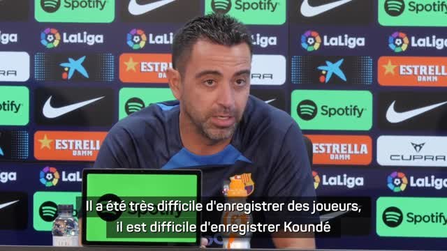Barça - Xavi : Nous sommes optimistes pour Koundé