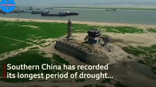 China's severe drought from the air