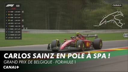 Carlos Sainz en pole à Spa - Grand Prix de Belgique - F1
