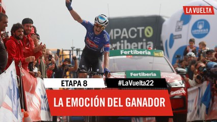La emoción del ganador / Winner's emotion - Étape 8 / Stage 8 | #LaVuelta22