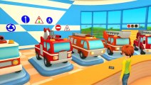 Leo the truck & Car School. Fire trucks for kids. Car cartoons full episodes.