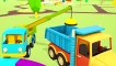 Helper cars cartoon. A crane & an excavator for kids. Learn construction vehicles for kids.