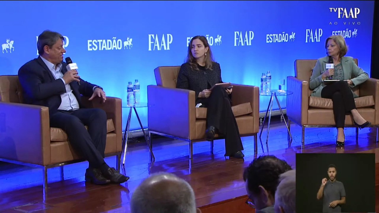 Tarcísio de Freitas participa de sabatina do ‘Estadão’ em parceria com a FAAP