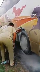 Shivshahi ST Bus Suddenly Caught Fire Near Pune, Watch What Happened Next