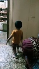 Cute Indian Boy Dancing to his own Tune