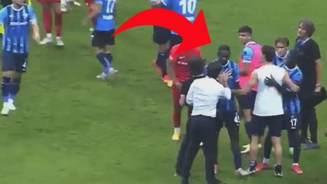 Adana'da maç sonu saha karıştı! Montella az kalsın ünlü futbolcu Balotelli'yi dövecekti