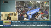 Policía de Buenos Aires reprime movilizaciones en respaldo a Cristina Fernández de Kirchner