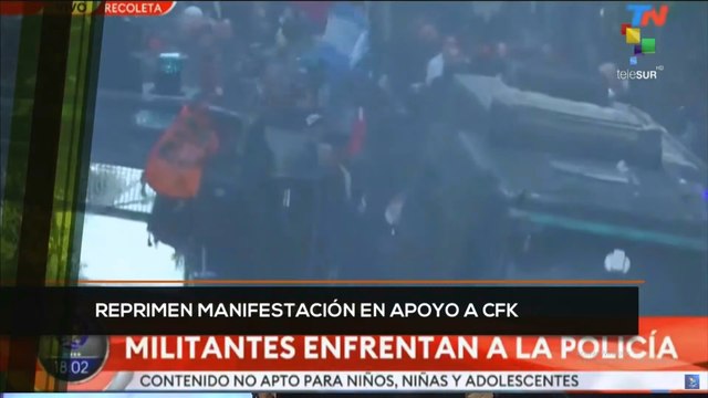 teleSUR Noticias 17:30 27-08: Reprimen manifestaciones de apoyo a Cristina Fernández