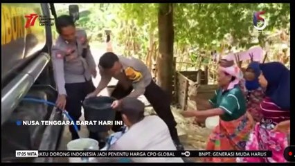 Polres Lobar bantu air bersih