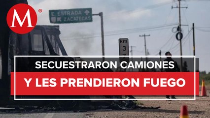 Download Video: En Zacatecas, liberan carreteras bloqueadas; autoridades buscan a los responsables