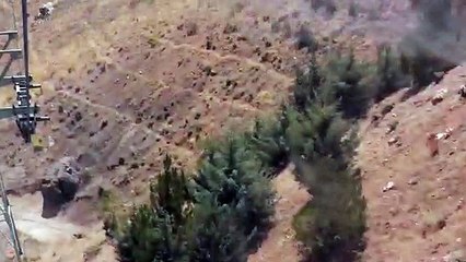 Fahrt mit Seilbahn in Kabine