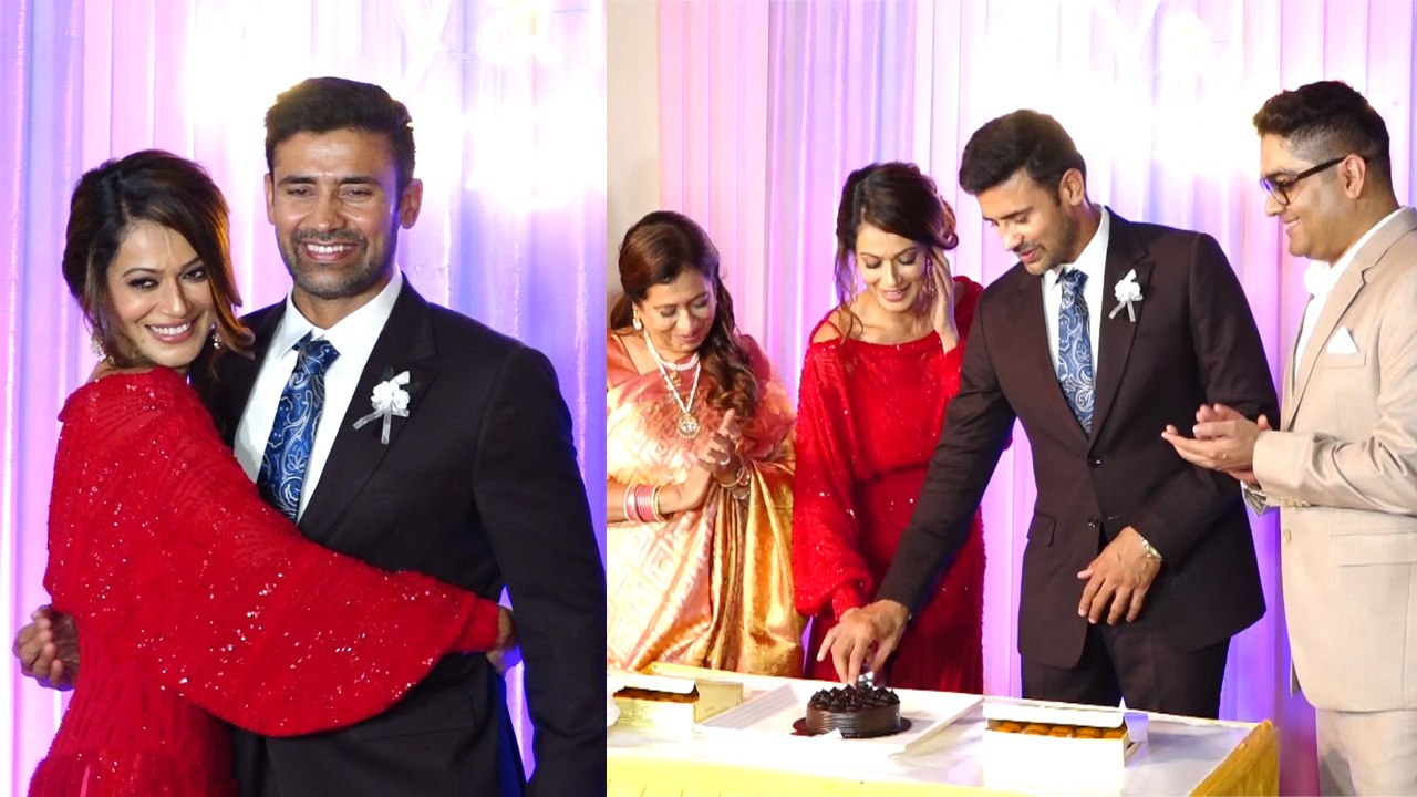 Payal Rohatgi Sangram Singh Reception: पहले काटा Cake फिर हुई शानदार शाम की शुरुआत, Video viral
