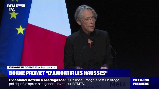 Face à l'inflation, Élisabeth Borne promet d'amortir les hausses des prix de l'énergie