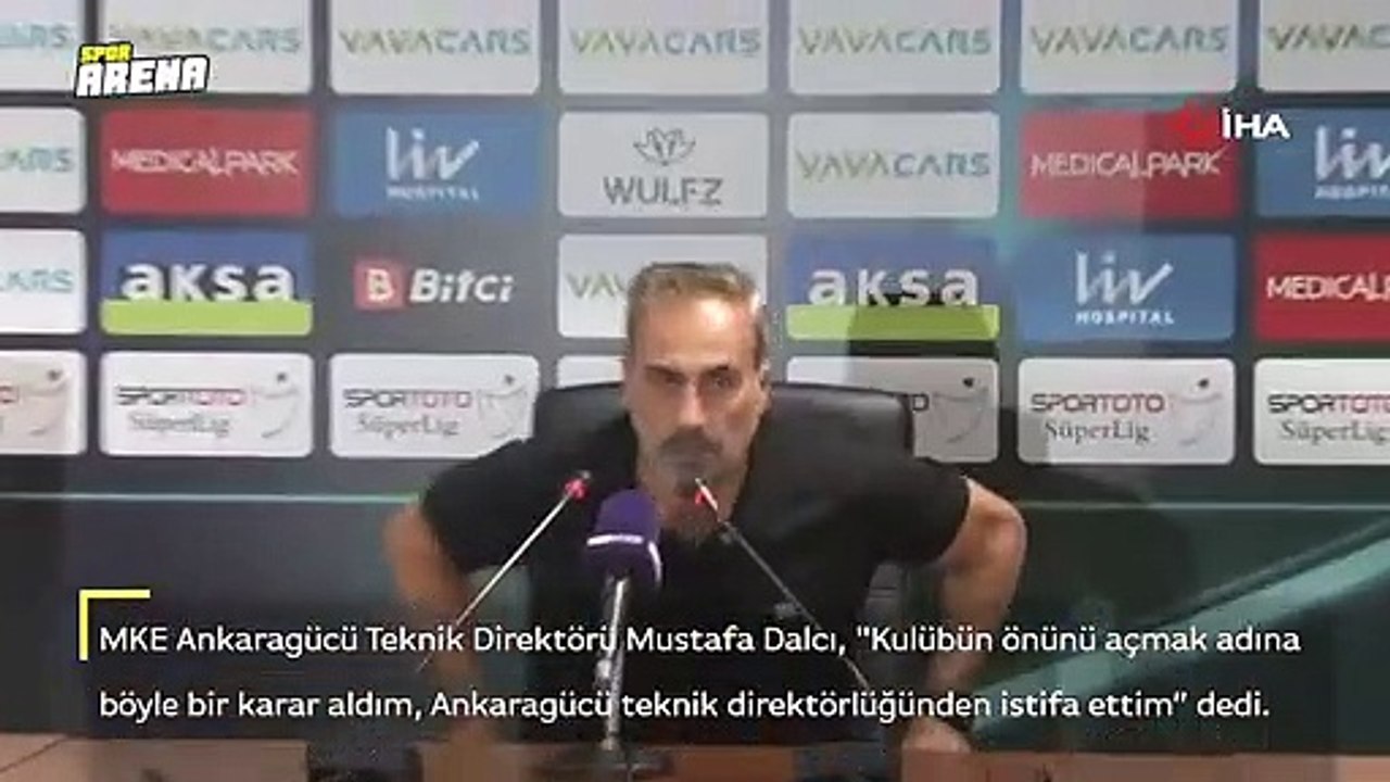 MKE Ankaragücü Teknik Direktörü Mustafa Dalcı görevinden istifa etti