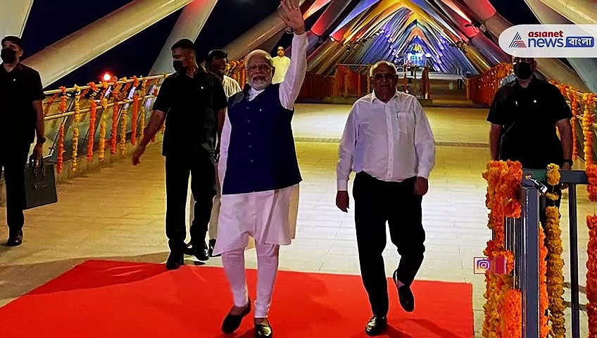 বহু প্রতীক্ষিত অটল সেতু উদ্ধোবনে প্রধানমন্ত্রী মোদী, গুজরাটের আমেদাবাদের সরবমতী নদীর ওপর এই সেতু