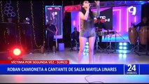 ¡Otra vez víctima de la delincuencia! Roban camioneta a cantante de salsa Mayela Linares