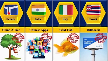 Things Banned in different countries | Comparison